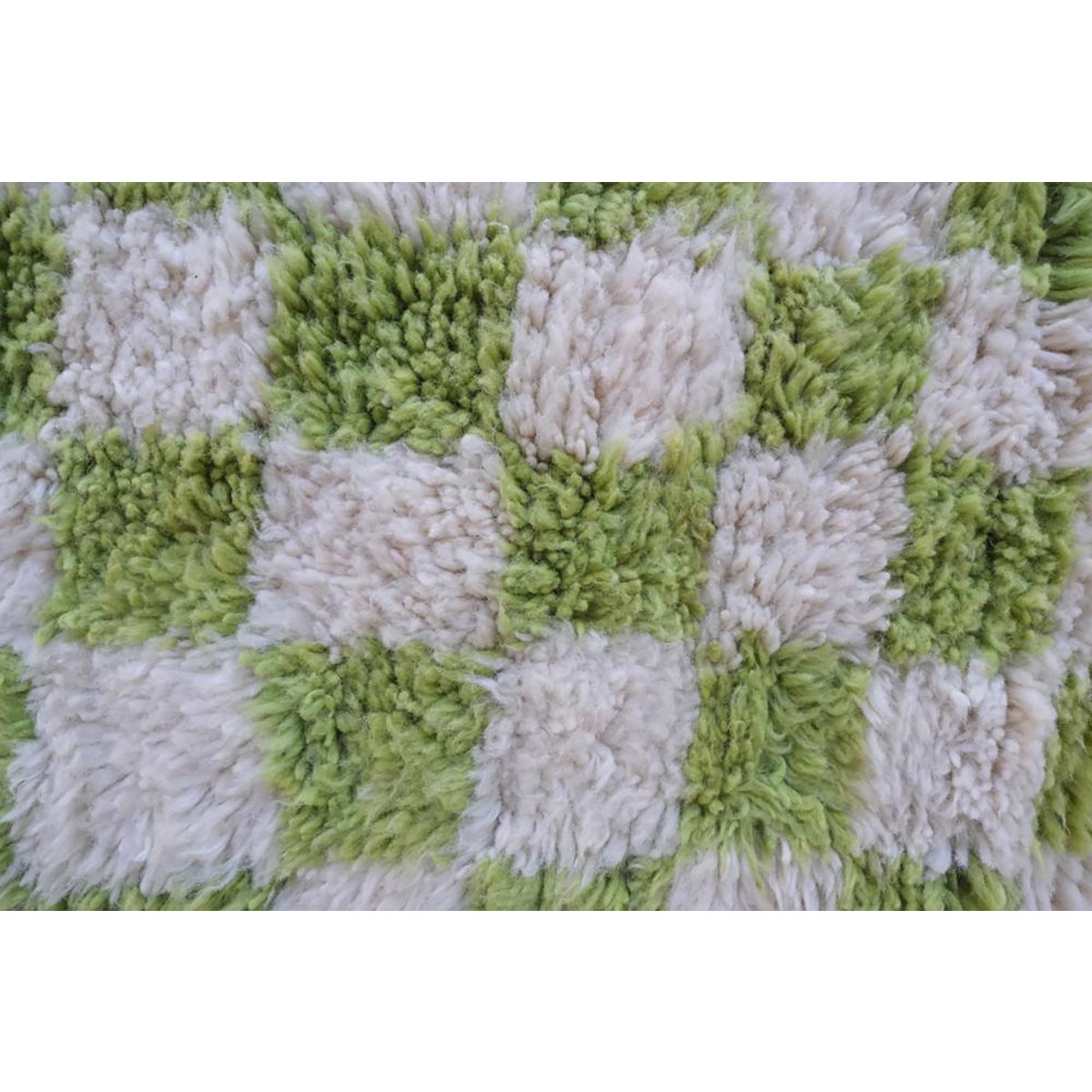 Berber Wolle Teppich für karierte Wolle 153 x 244 cm