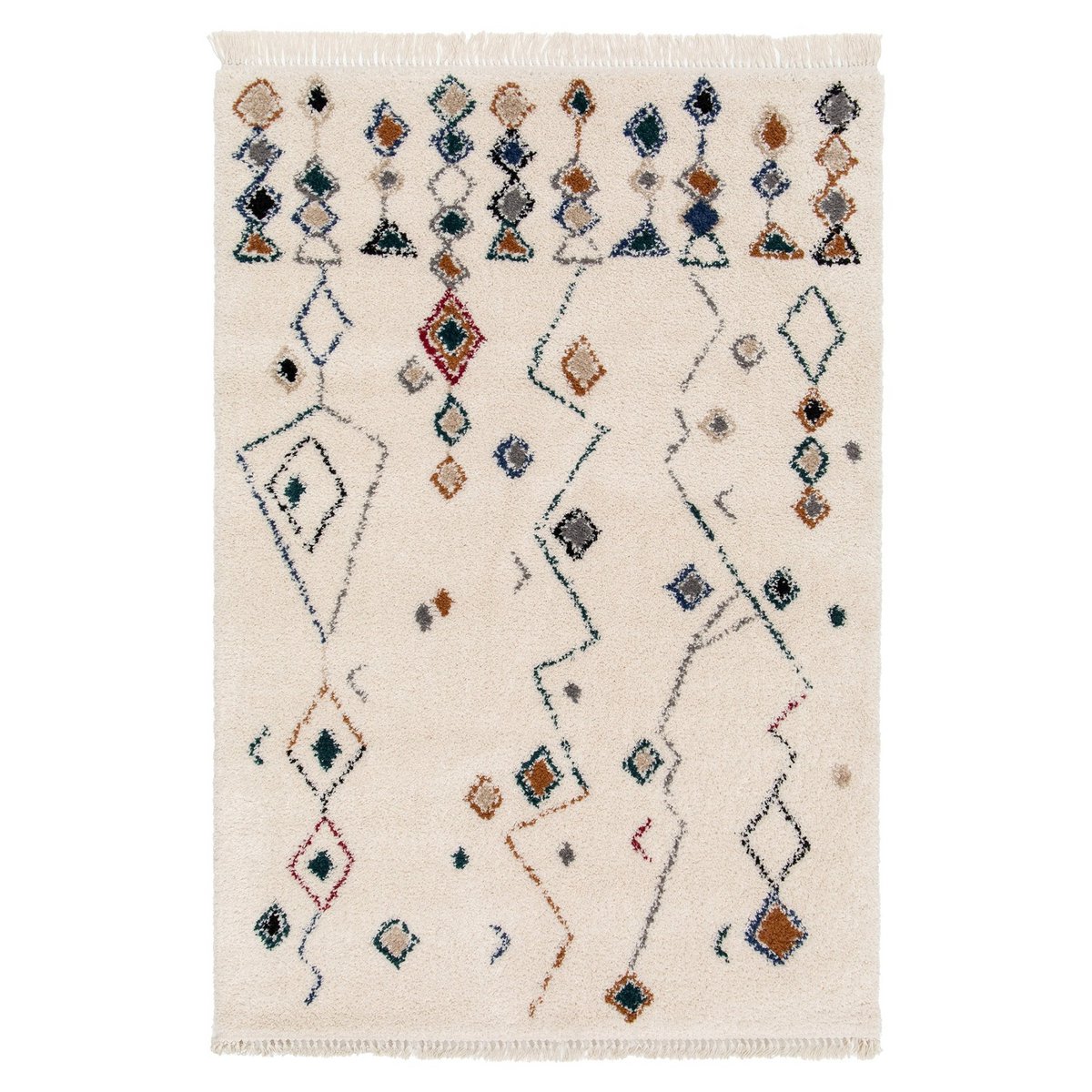 Ethnischer Teppich mit Rand inspirieren Beduine Mogador