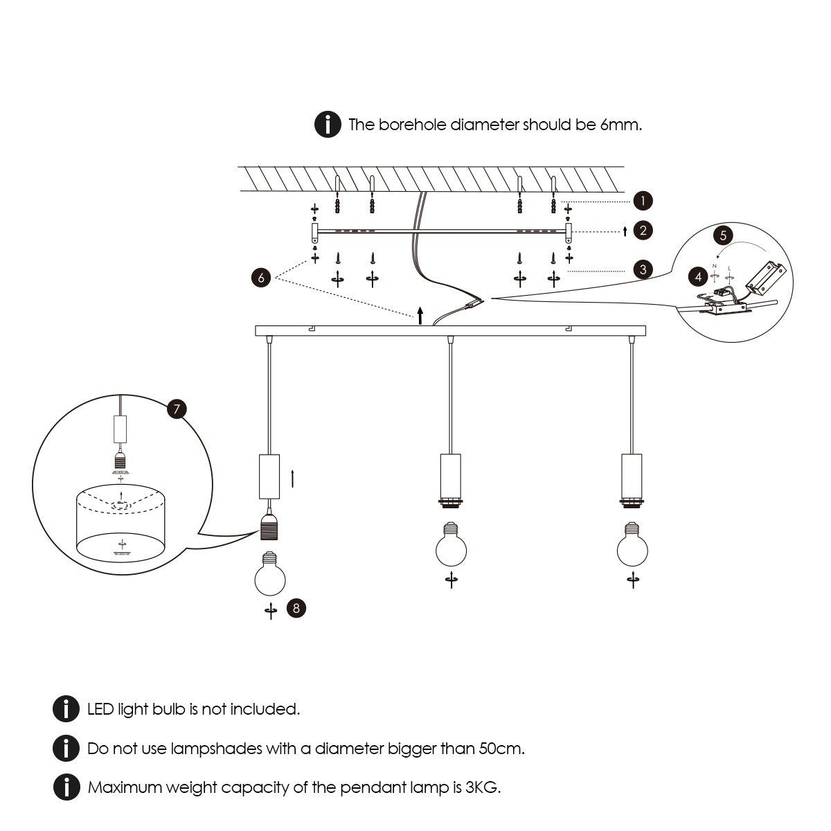 Zuhause süße Haushaltslampe Leinwand - XXL Strahl 3L - Türkis - 50 cm