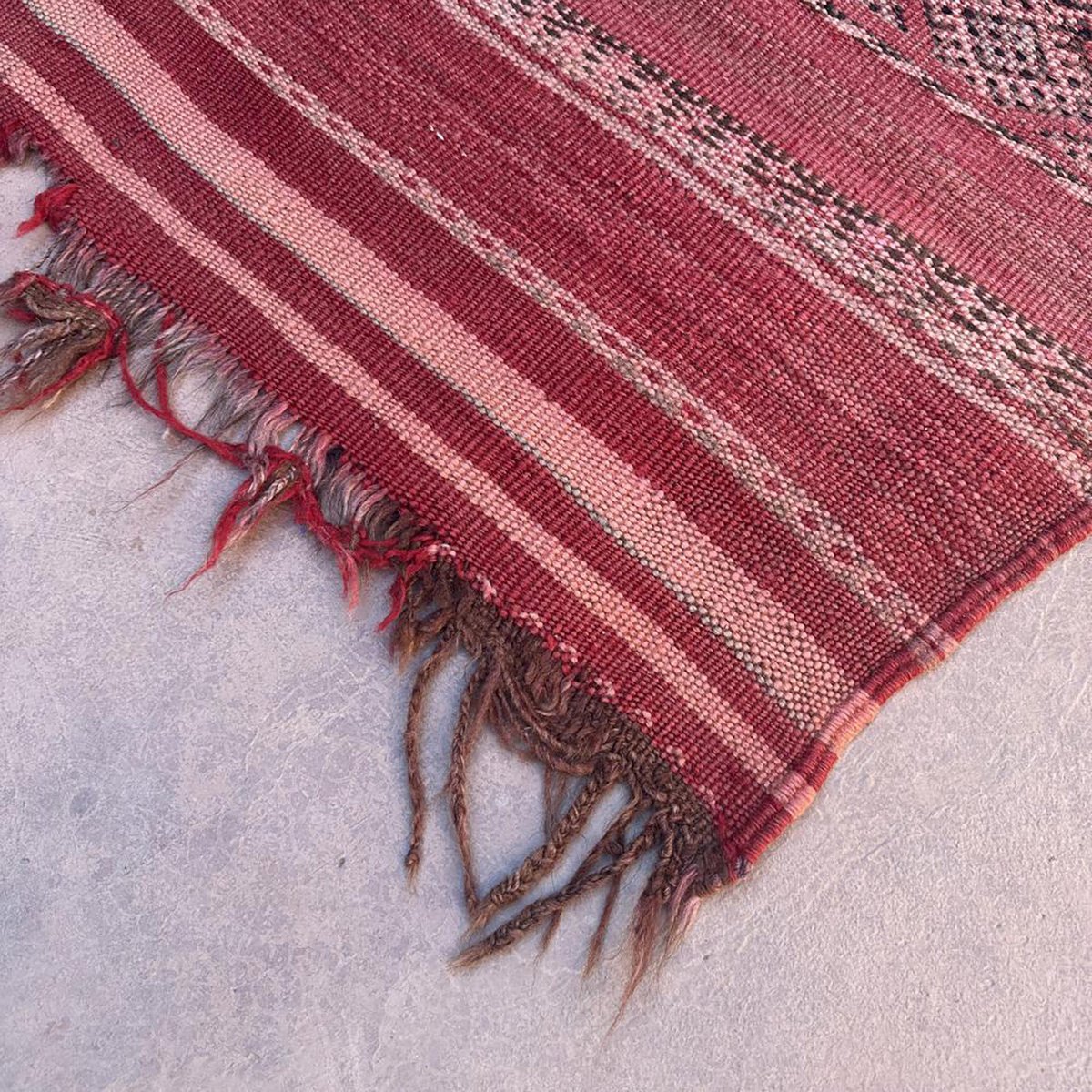 Marokkaner Berber Kilim reiner Wolle 150 x 282 cm Teppich