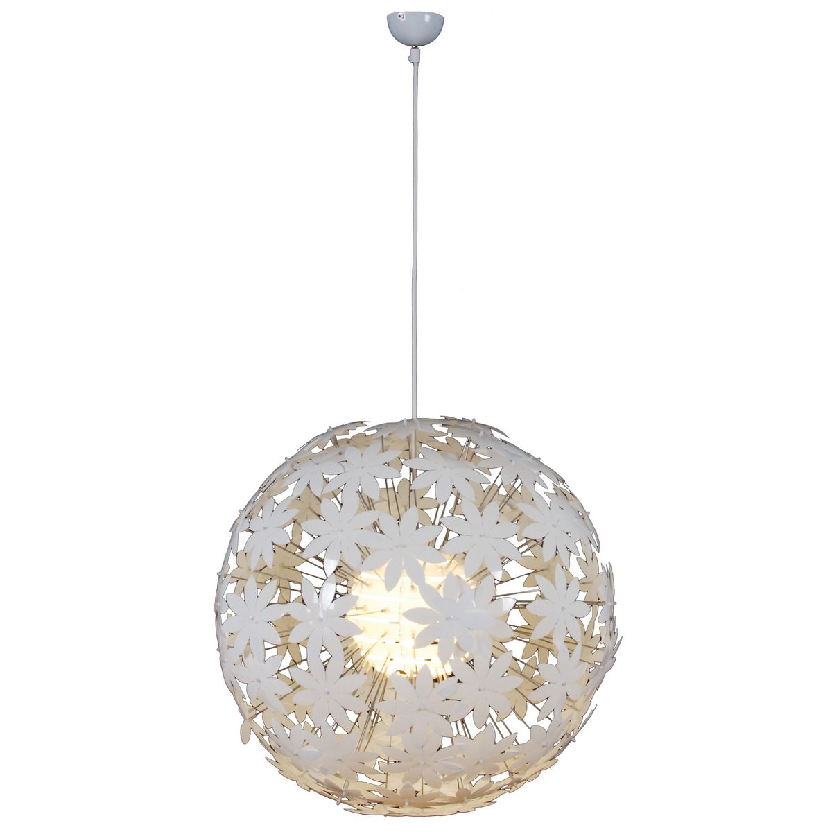 Pendelleuchte "FLOWERY MEADOW" Ø 55 cm, Blüten aus Kunststoff, E27-Fassung