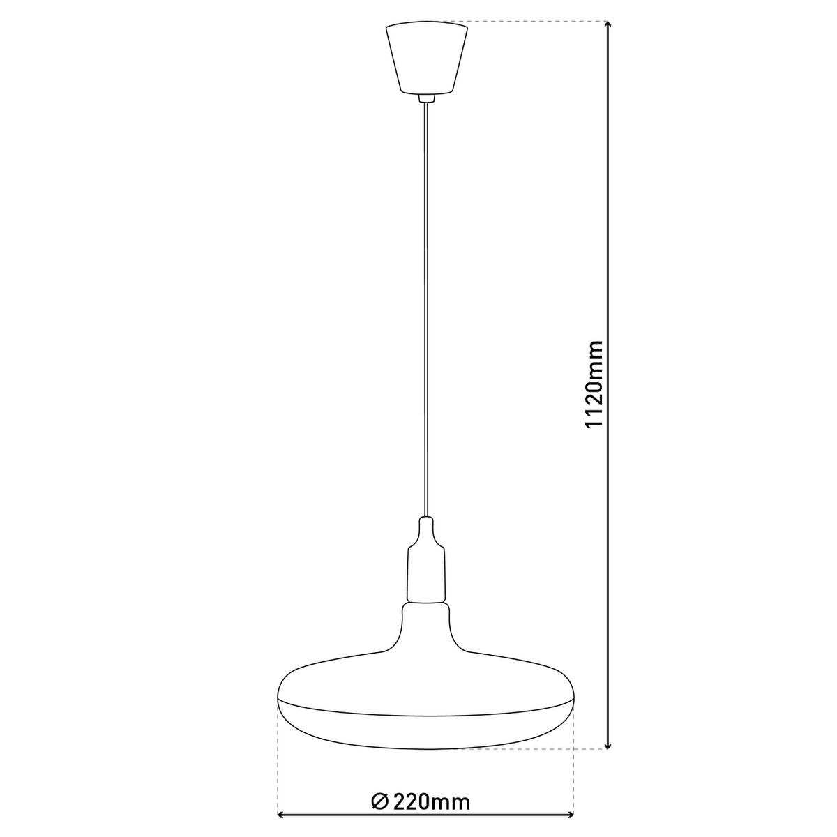 Pendelleuchte "UFO" LED grün Hängelampe aus Kunststoff mit E27-Fassung inkl. Leuchtmittel