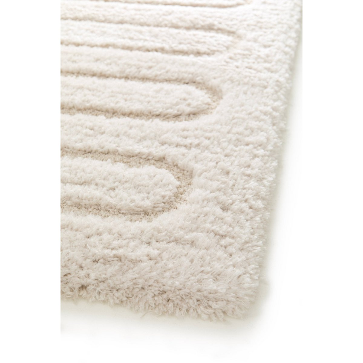 Recycelter Polyester -Polyester -Reliefteppich mit minimalistischem Eolya -Design