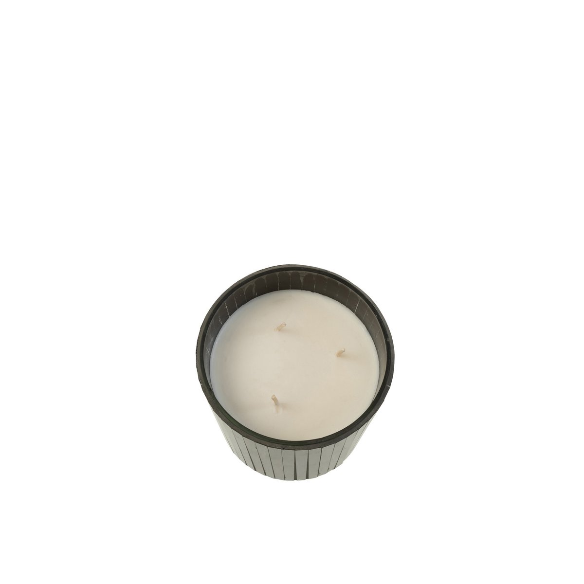 J-Line Duftkerze Noa – Spicy Twilight – Glas – Schwarz – klein – 35U