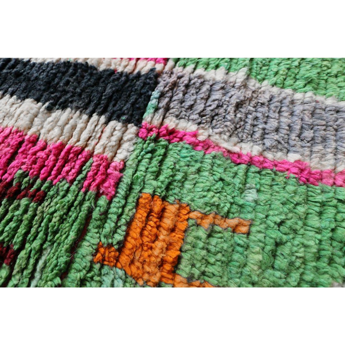 Marokkaner Berberkorridor Teppich reines Woll 67 x 360 cm