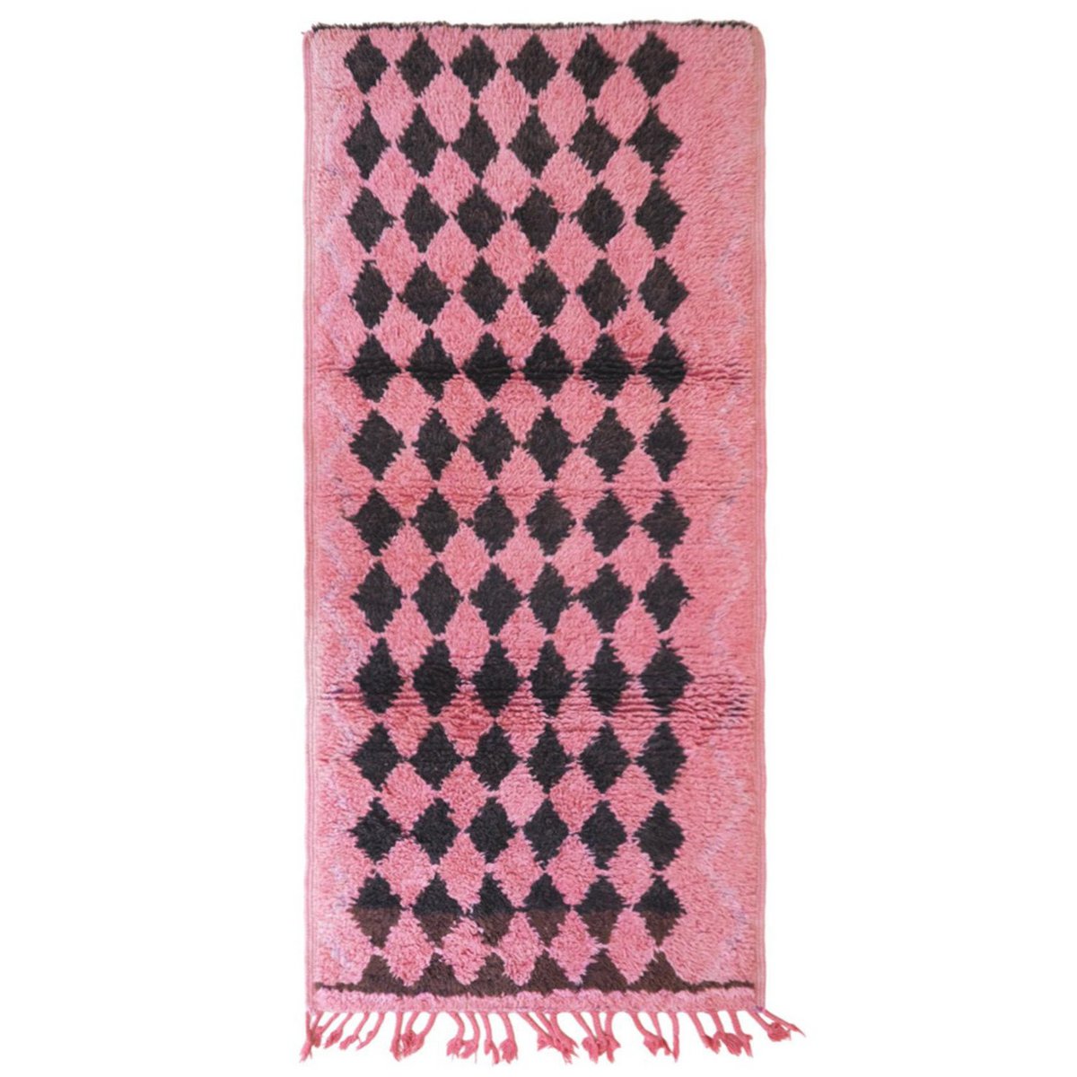 Berberkorridor Teppich in Vintage Wolle 87 x 193 cm