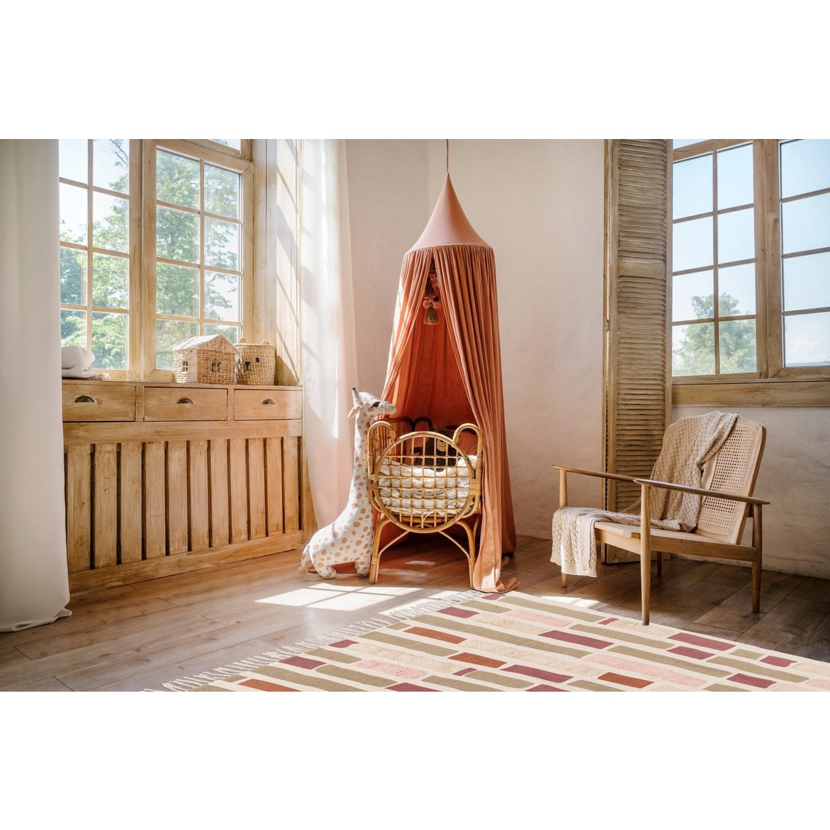 Kinderteppich in waschbarer Baumwolle in der Anouk -Maschine