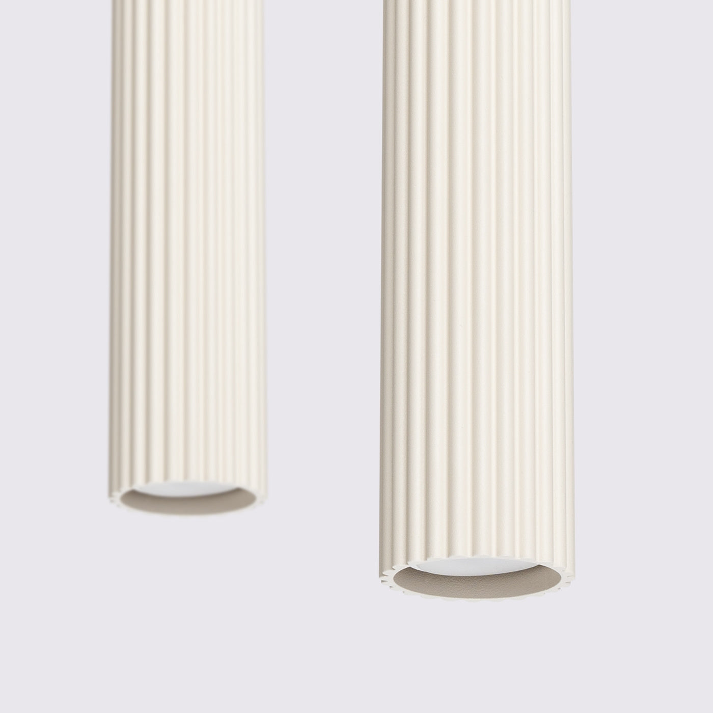 Pendelleuchte Karbon 2 Beige Aluminium Modern Minimal