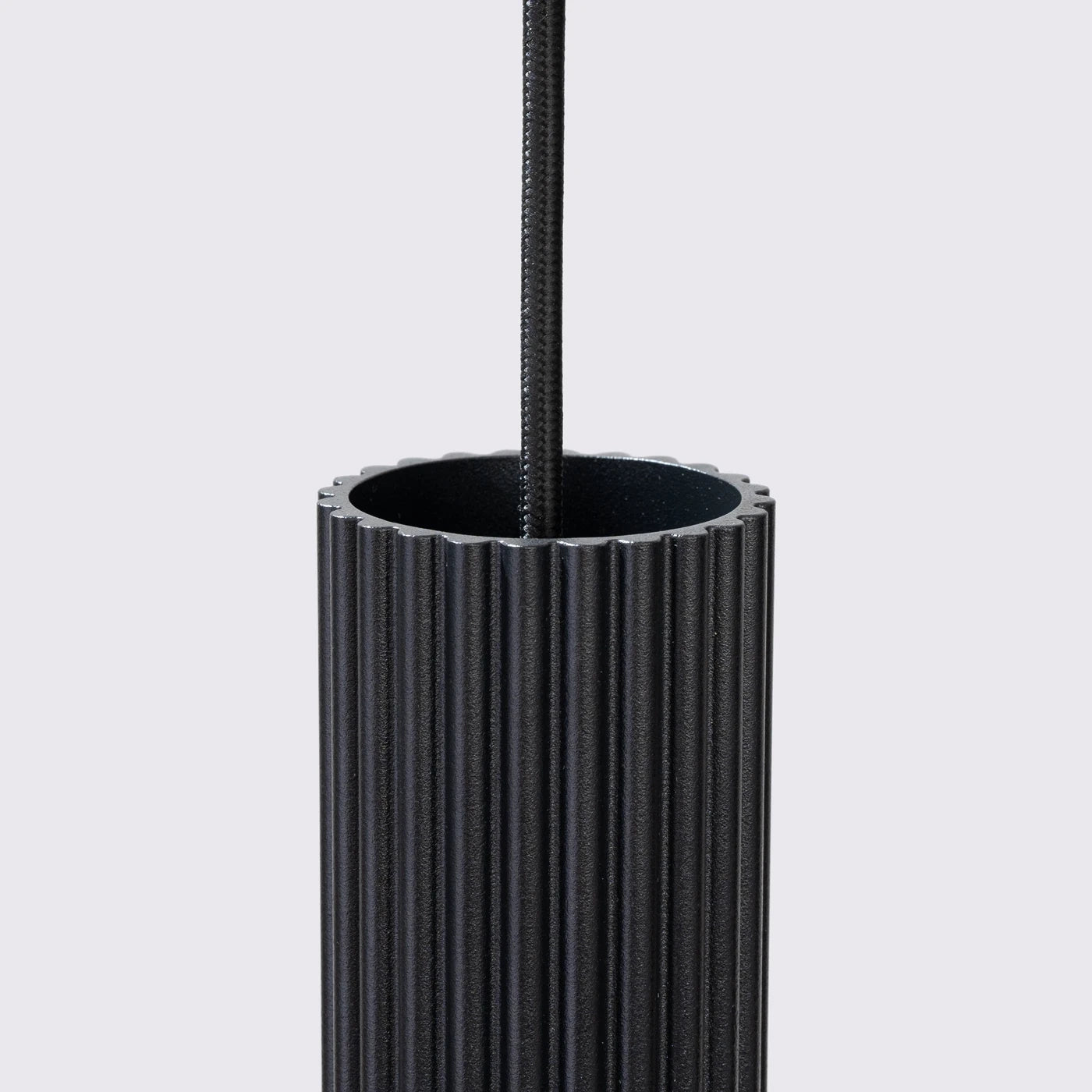 Karbon Pendelleuchte Schwarz 3-flammig Aluminium GU10 Hängeleuchte Modern