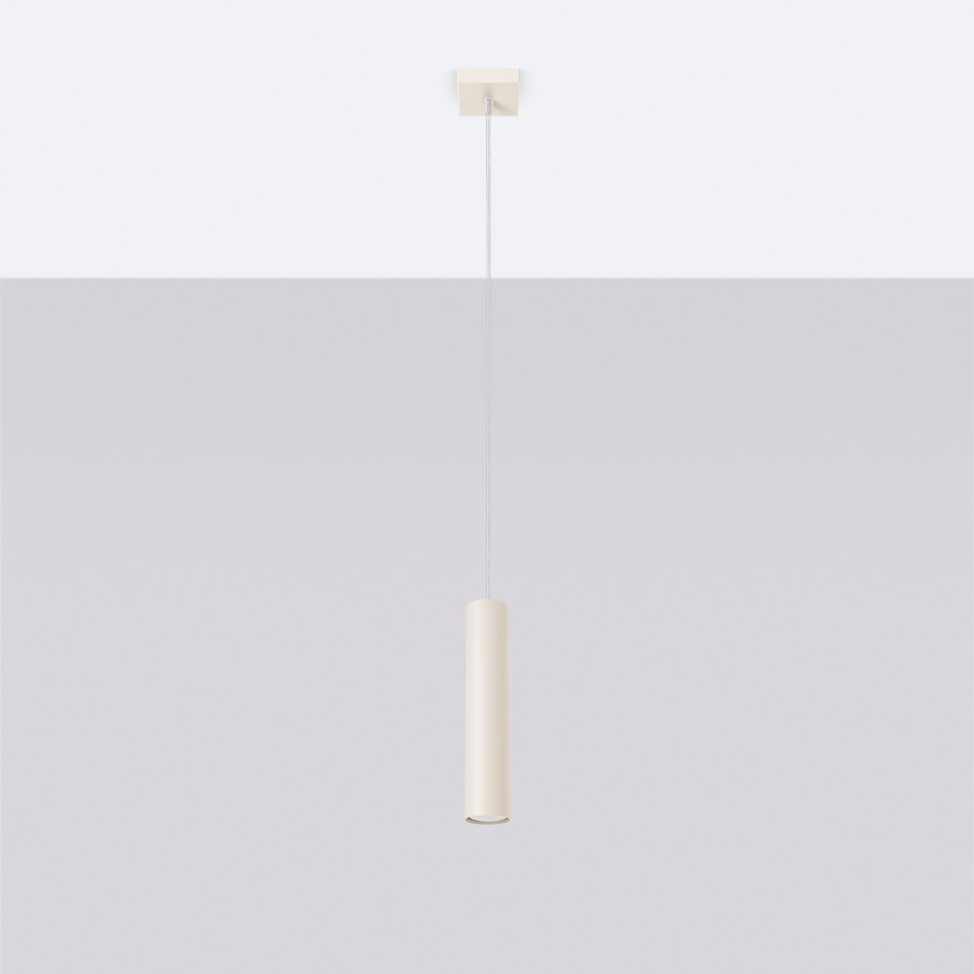 Pendelleuchte LAGOS 1 Beige – Minimalistische Hängeleuchte für stilvolle Akzente