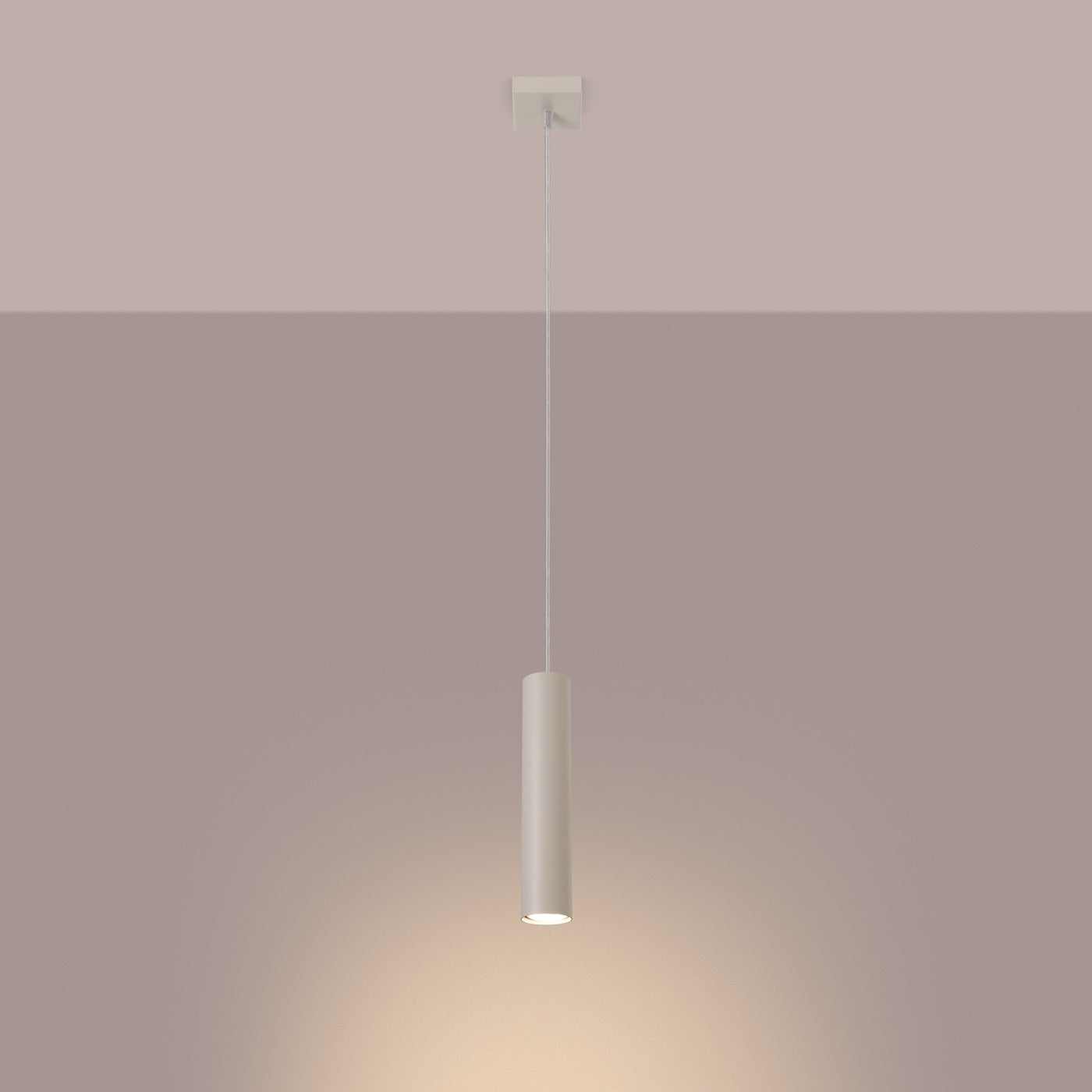 Pendelleuchte LAGOS 1 Beige – Minimalistische Hängeleuchte für stilvolle Akzente