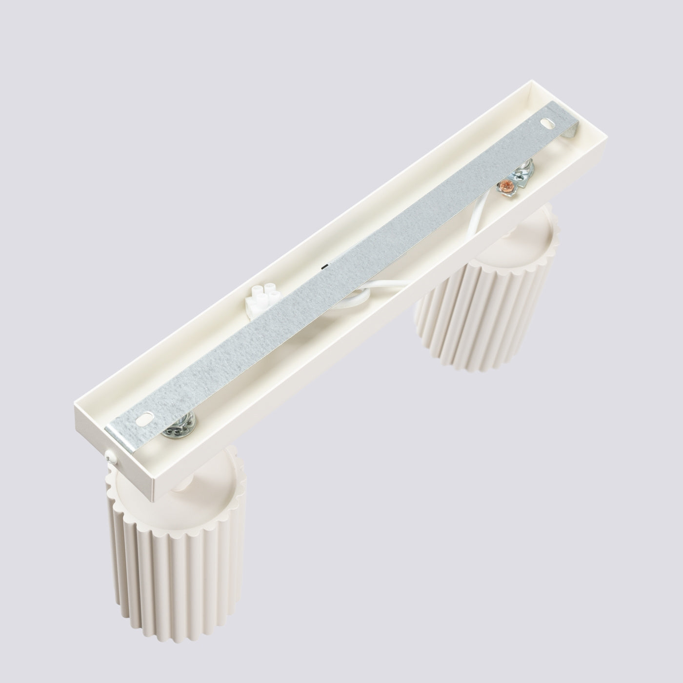 Deckenleuchte Karbon 2 Beige Aluminium Minimal Design Plafond