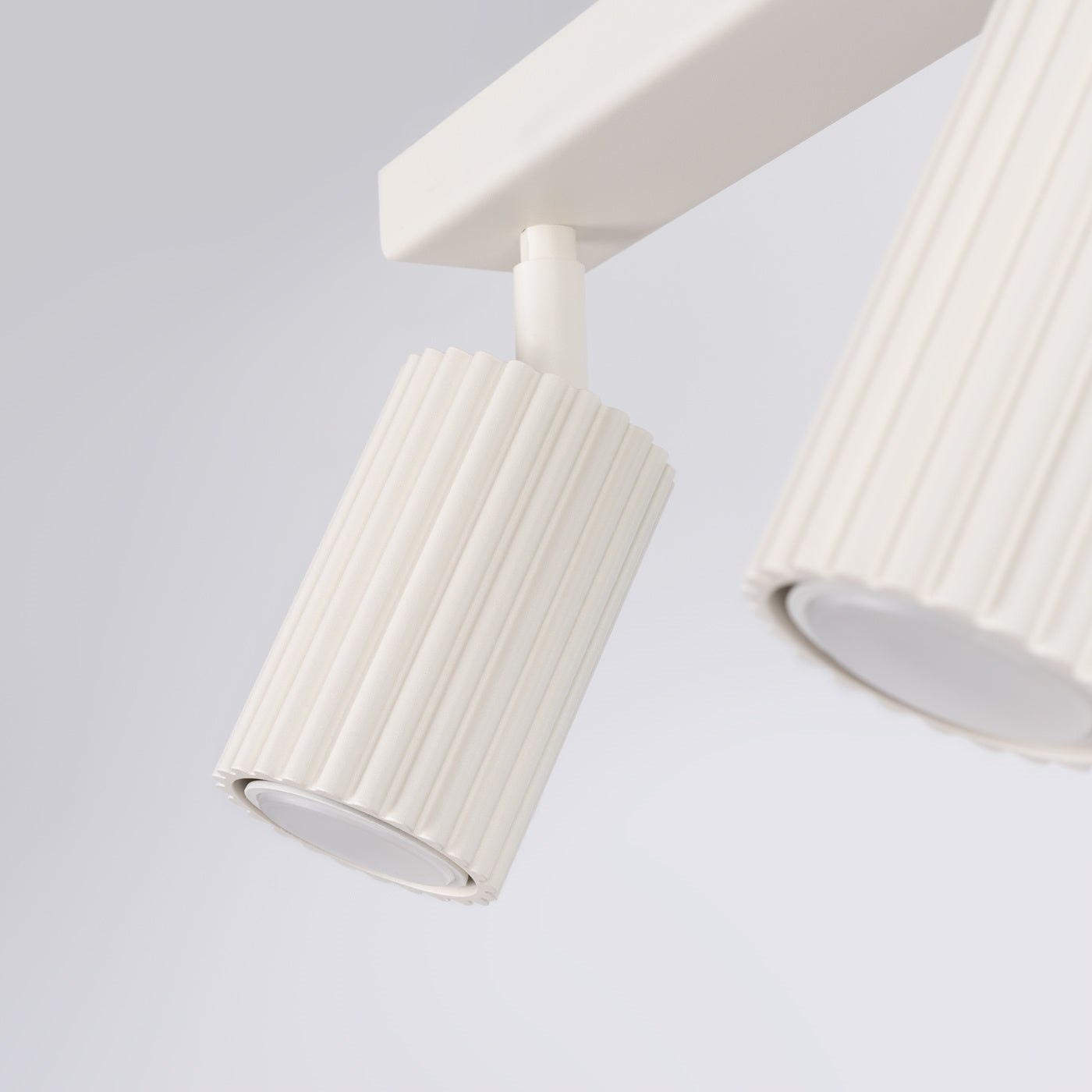 Deckenleuchte Karbon 3L Beige Aluminium Modern Plafond