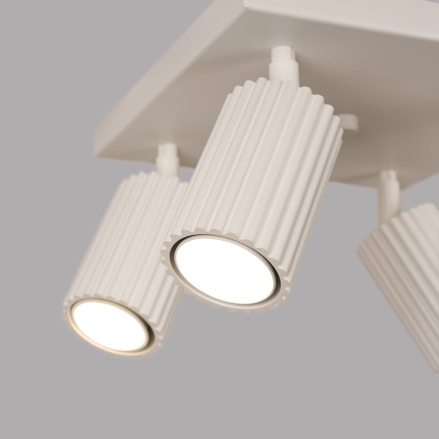 Plafondlamp Karbon 4L Beige Aluminium Minimalistisch Design Plafond
