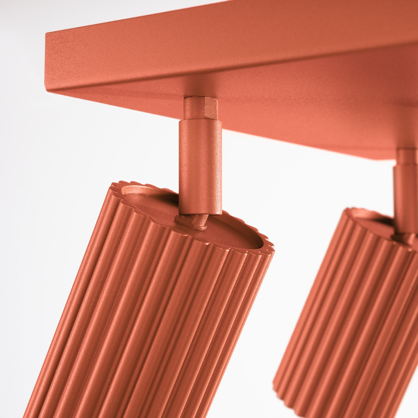 Plafond Deckenleuchte Karbon 4 Ockerrot Aluminium Kompakt Modern