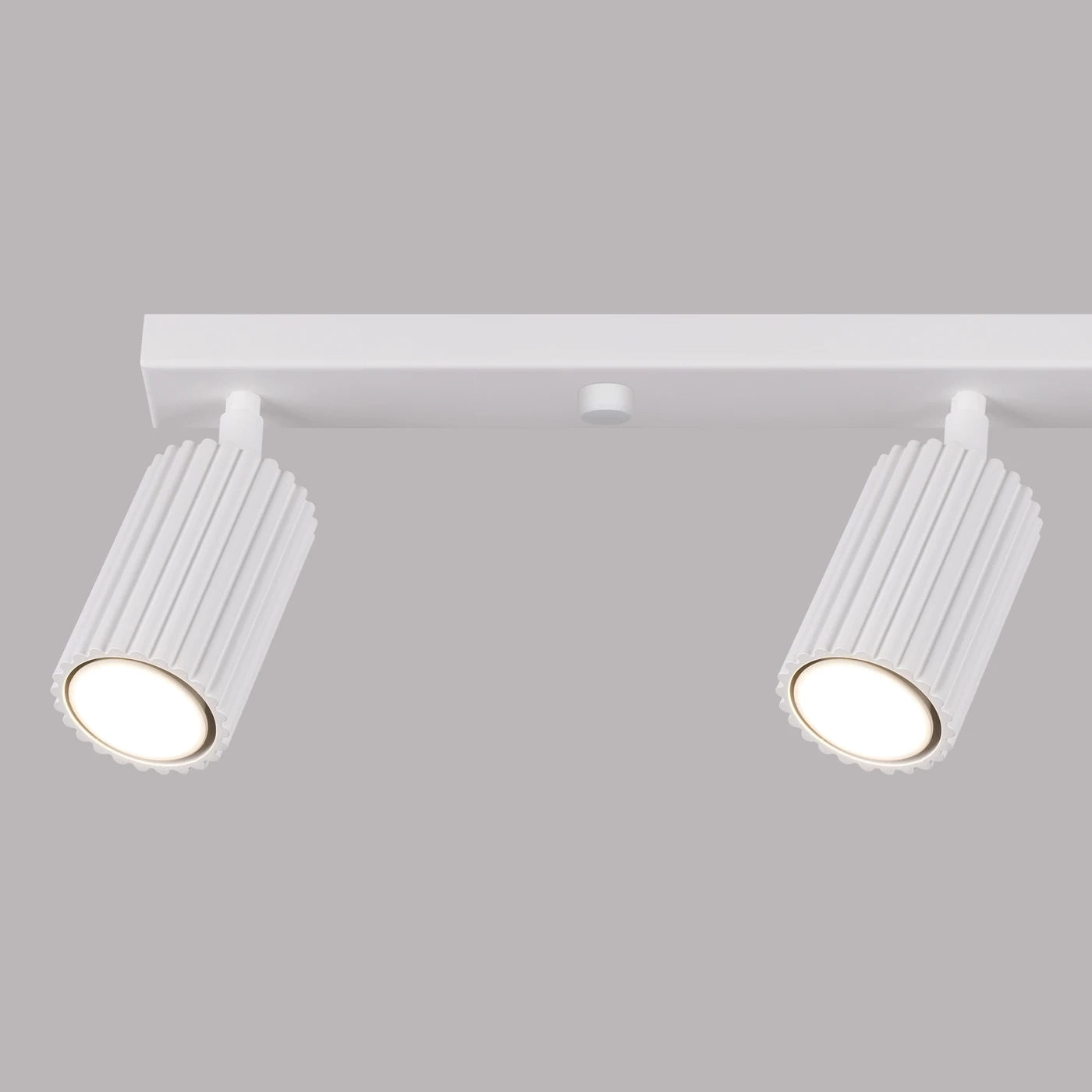 Deckenleuchte Karbon 4L Weiß Aluminium GU10 Leiste Modern Minimal