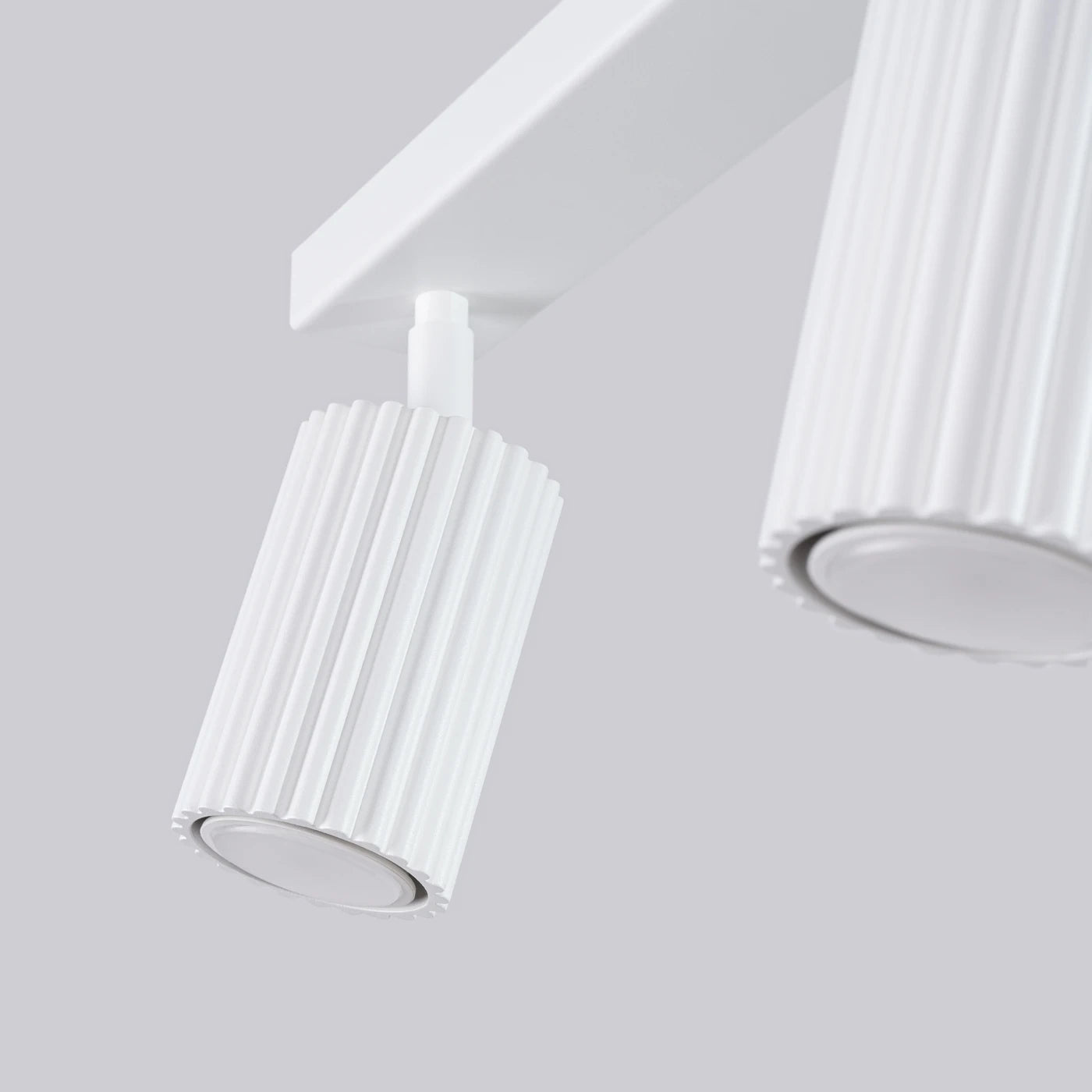 Deckenleuchte Karbon 4L Weiß Aluminium GU10 Leiste Modern Minimal