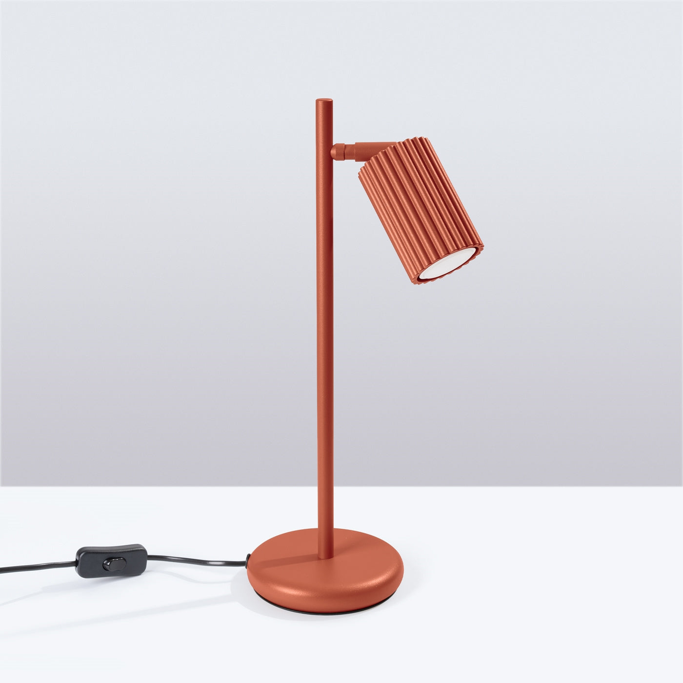 Tischlampe Karbon Ockerrot Aluminium Modern Minimal