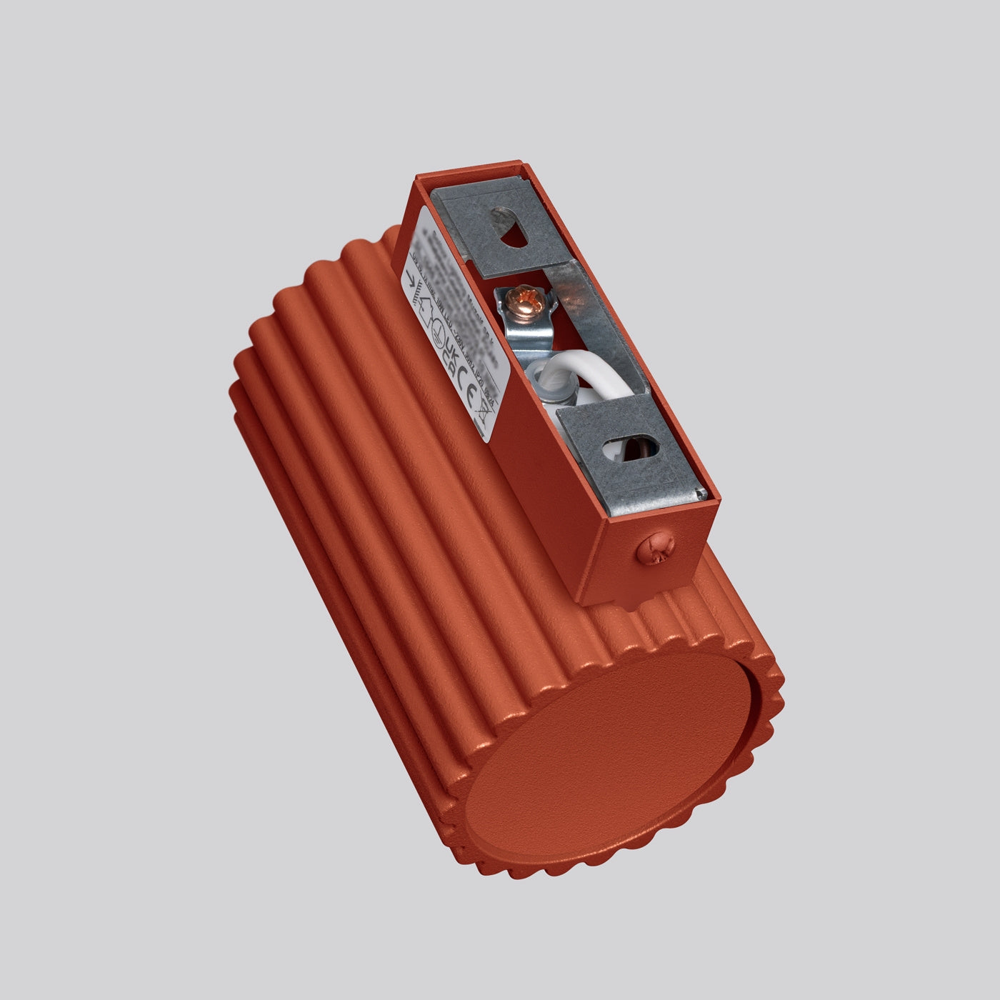 Wandleuchte Karbon 10 Ockerrot Aluminium Kompakt Modern