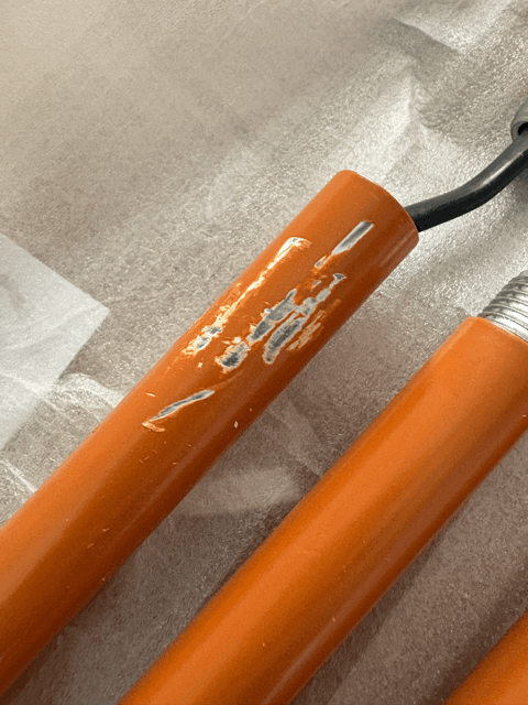 Stehleuchte Petunia Orange Retro Design B-Ware