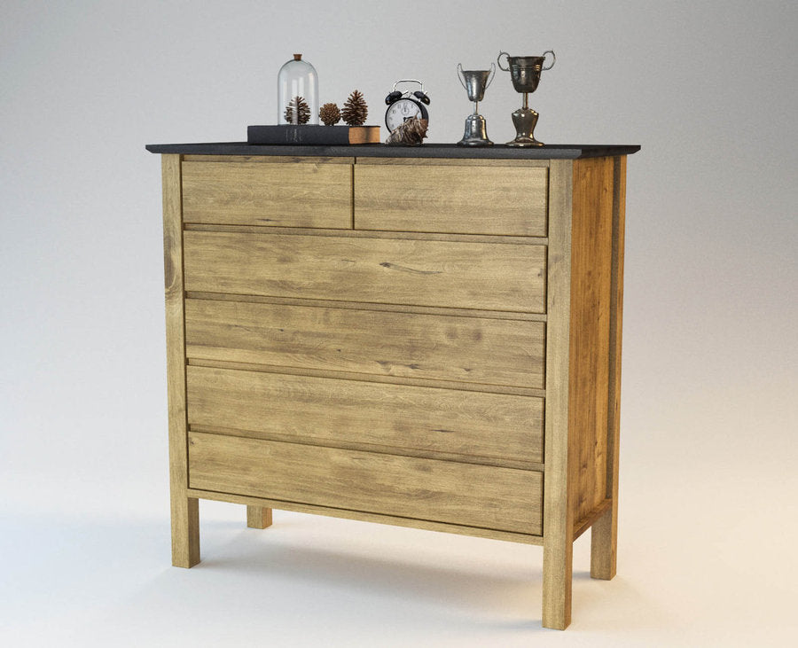 FLORANCE Schubladen Massivholz Kommode