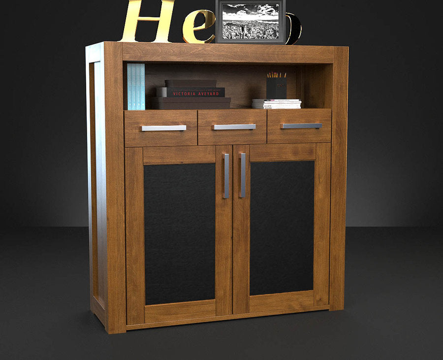 FRONTERA LEATHER Schubladen Massivholz Kommode