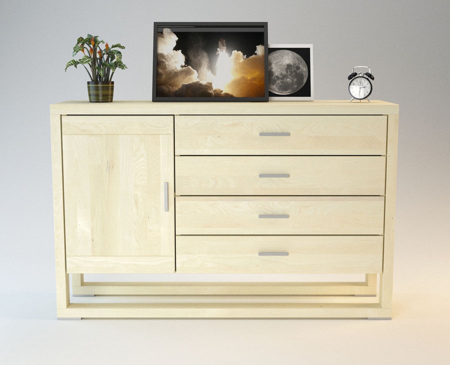 FERARRA Massivholz Schubladen Kommode