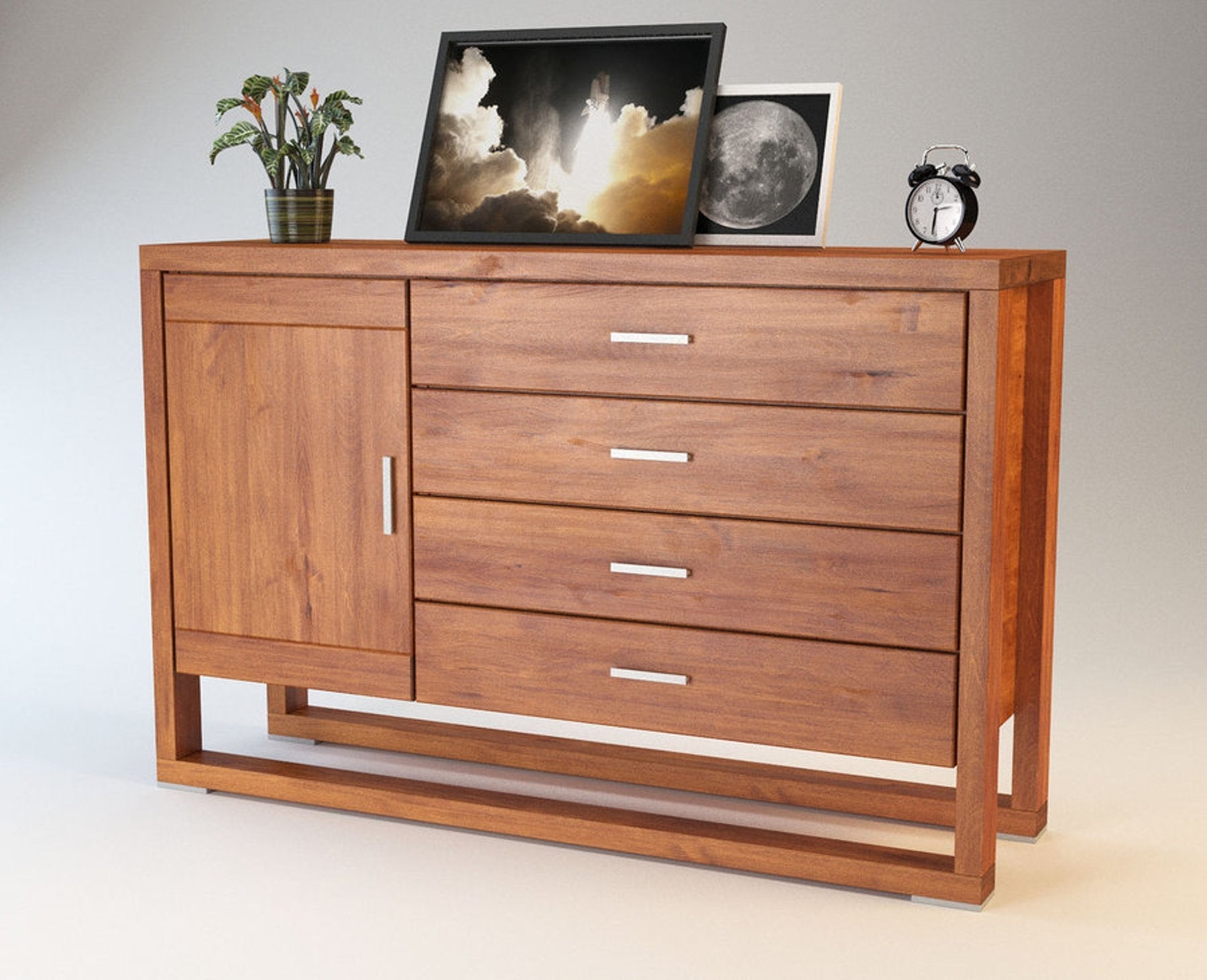 FERARRA Massivholz Schubladen Kommode