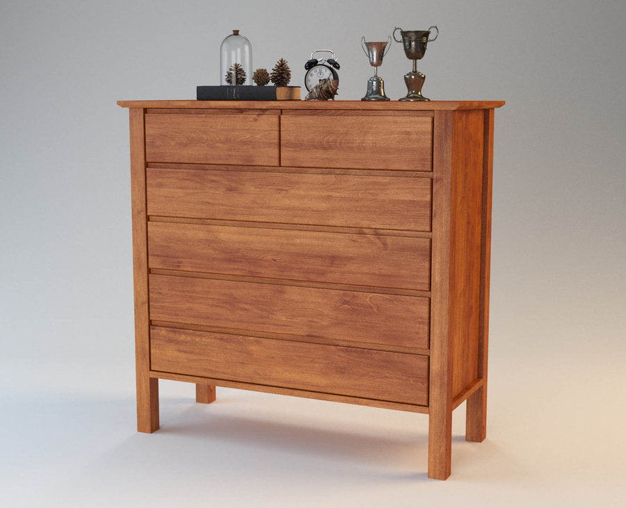 FLORANCE Schubladen Massivholz Kommode