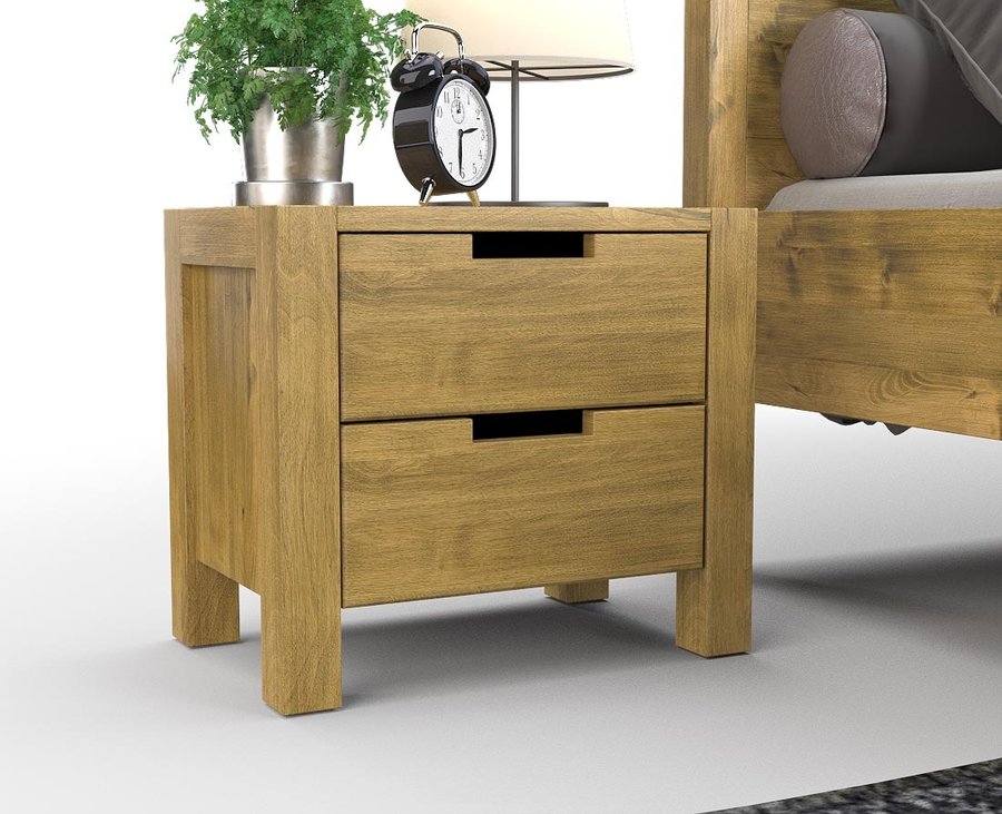 AURA Massivholz Nachttisch