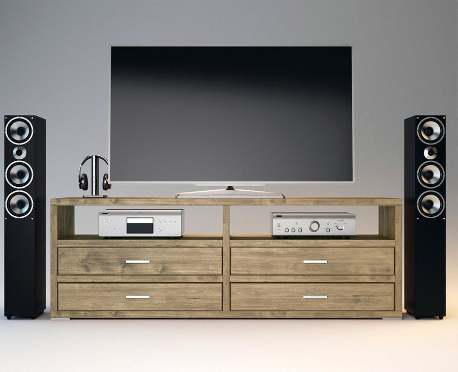 PEDENZA TV-Sideboard/Longboard Massivholz Kommode