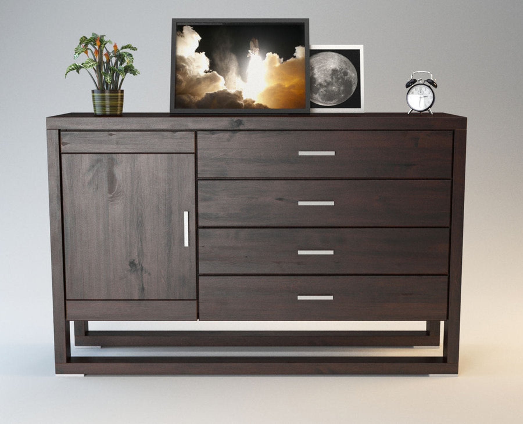 FERARRA Massivholz Schubladen Kommode