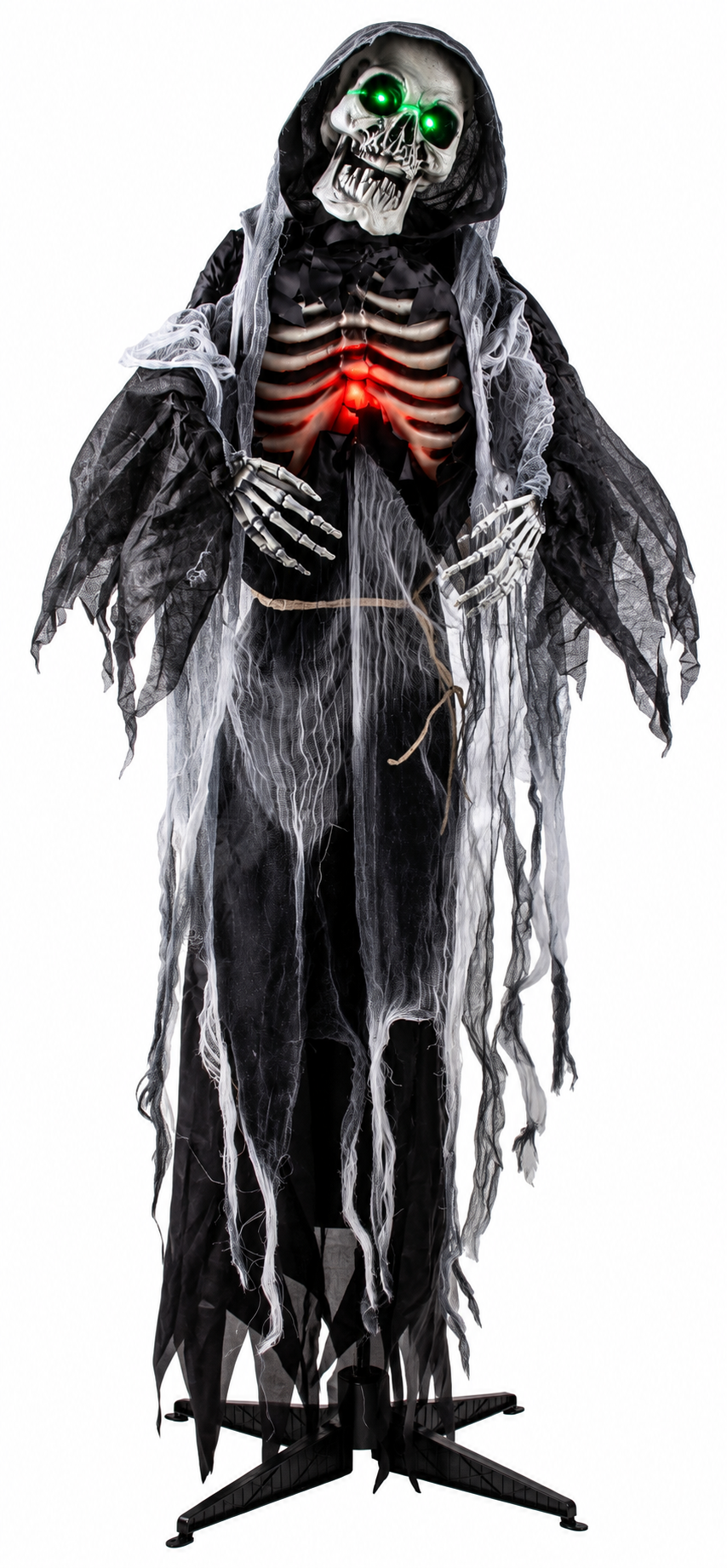 Grusel Figur Mortis mit Sound Bewegung und LED Augen 175cm