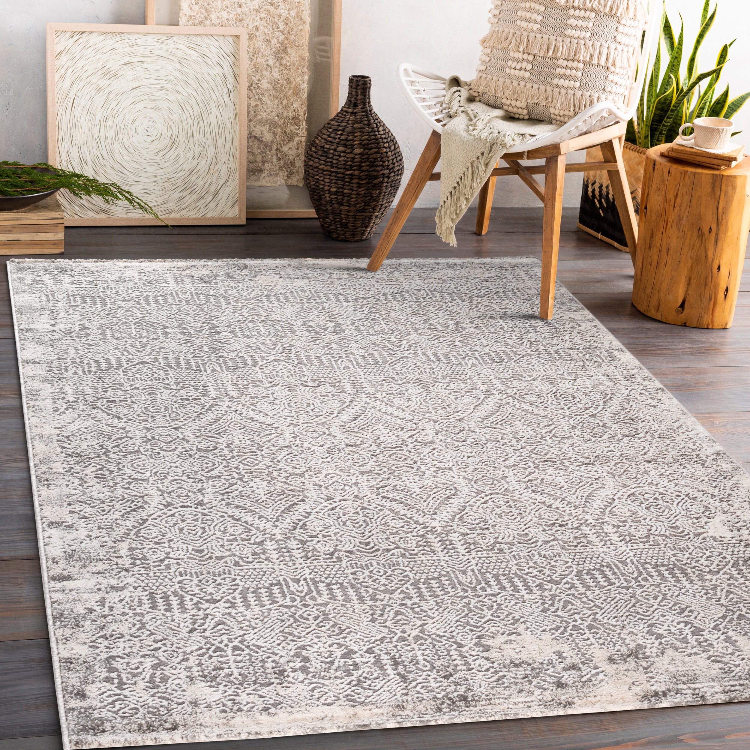 Teppich Grau für Exquisiter LEXA 5000 Grey in Sehrazat anspru Designer