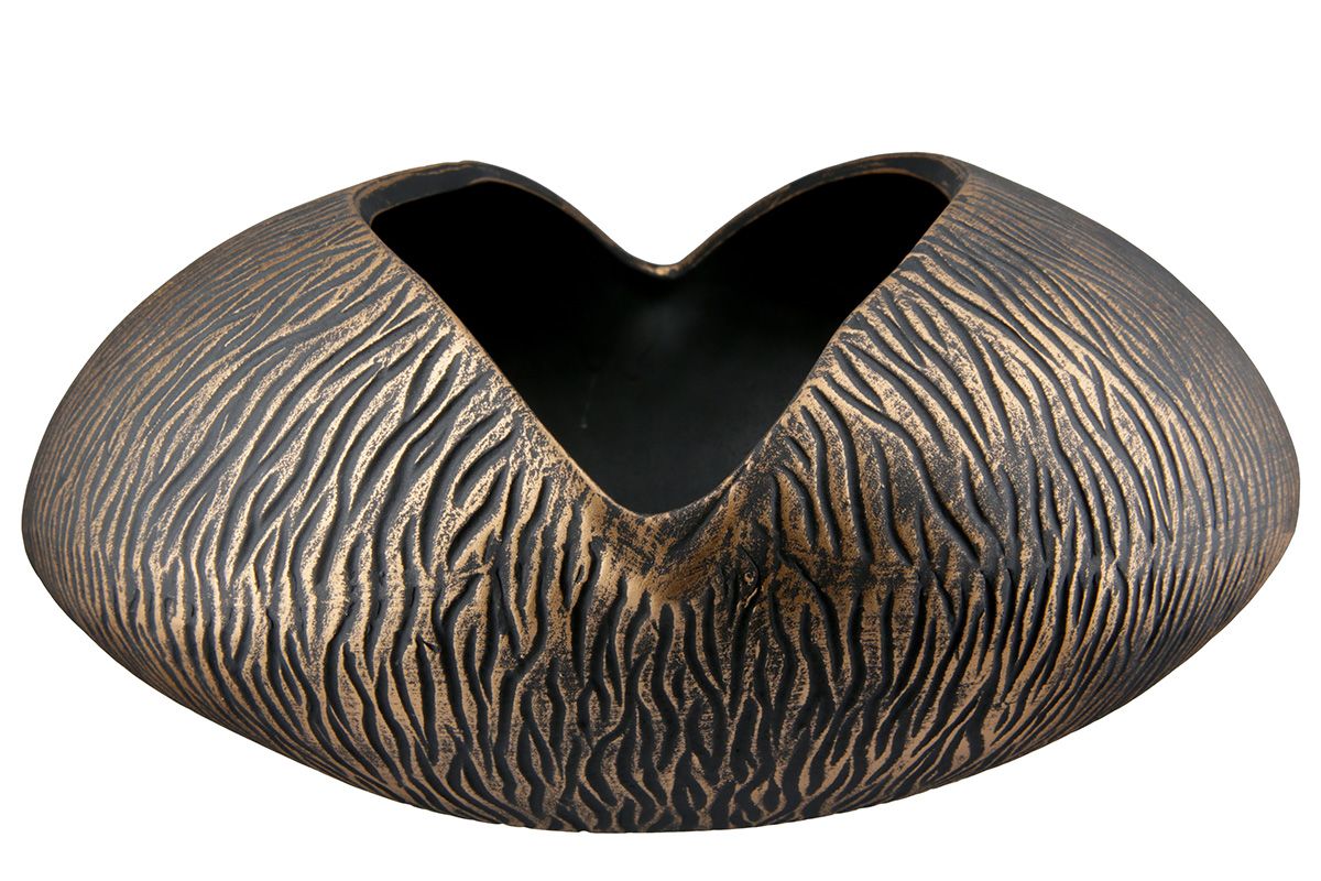 Keramik Deko Schale Pflanzschale Tigre Höhe 12cm