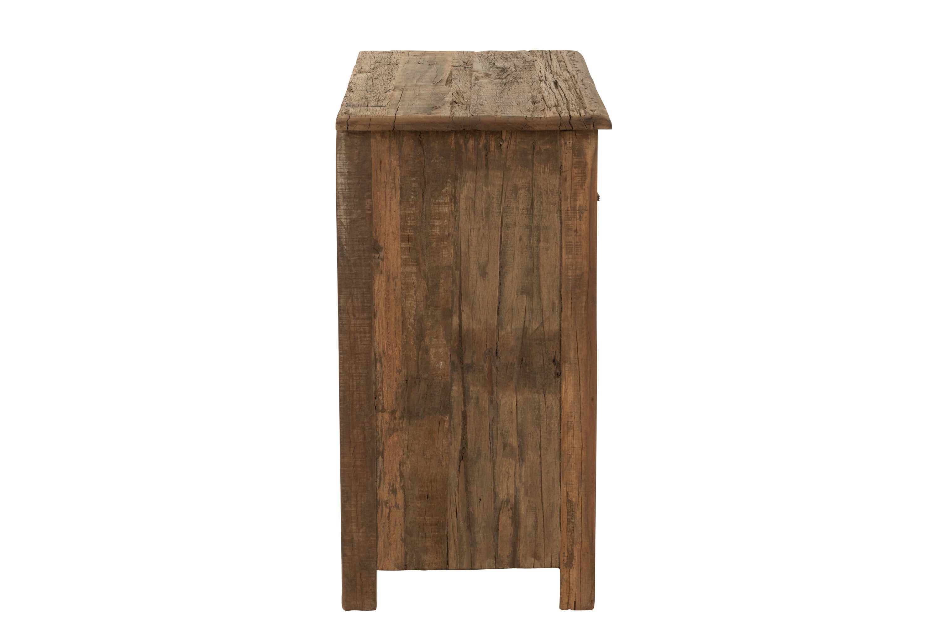 Handgefertigter Kommode Schrank aus gefaltetem Holz in Braun - Ein Unikat für Ihre Einrichtung