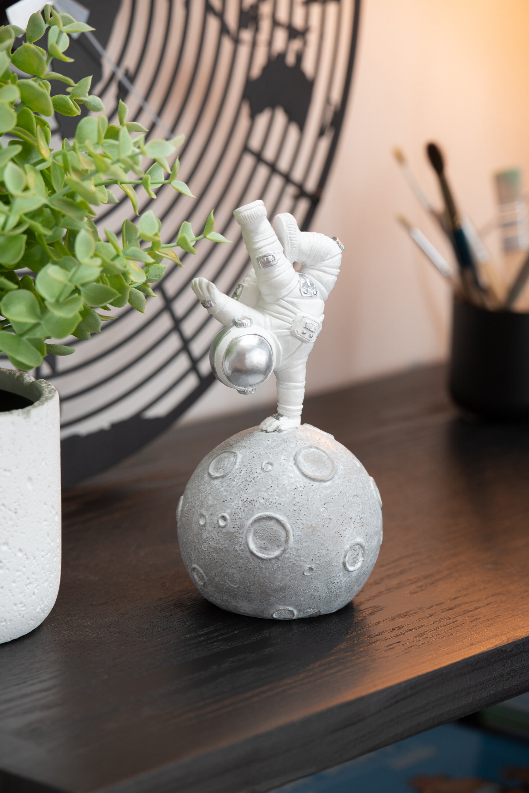 3er Set Astronaut Figuren Spardose Höhe 18cm