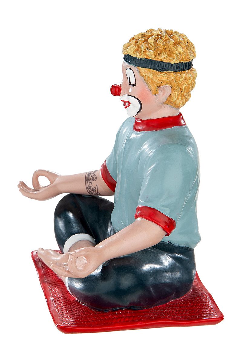 Handgefertigtes Unikat Clown Yoga von GildeClowns - 6.5x10x10cm