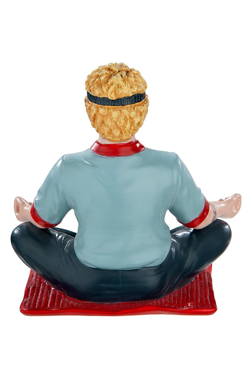 Handgefertigtes Unikat Clown Yoga von GildeClowns - 6.5x10x10cm