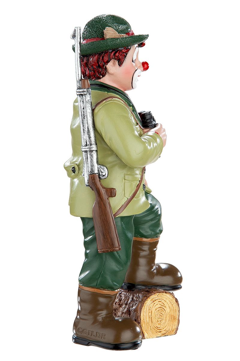 Handbemaltes Unikat Clown "Auf der Pirsch" von GildeClowns - 5x6.5x15cm