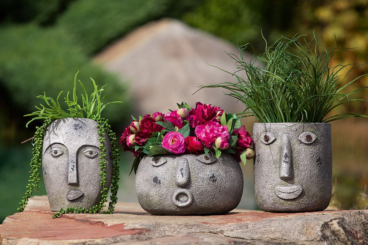 Magnesi Pflanzgefäß Folto Höhe 32cm