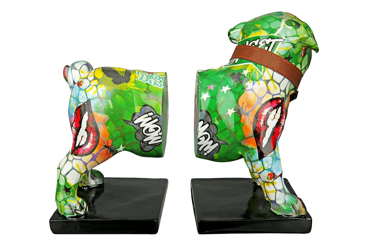 Street Art Mops Buchstützen Set Bunt 2er Set