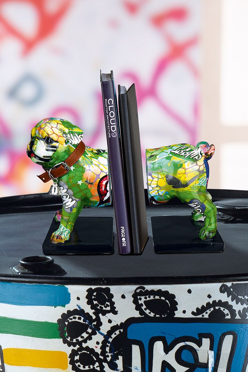 Street Art Mops Buchstützen Set Bunt 2er Set