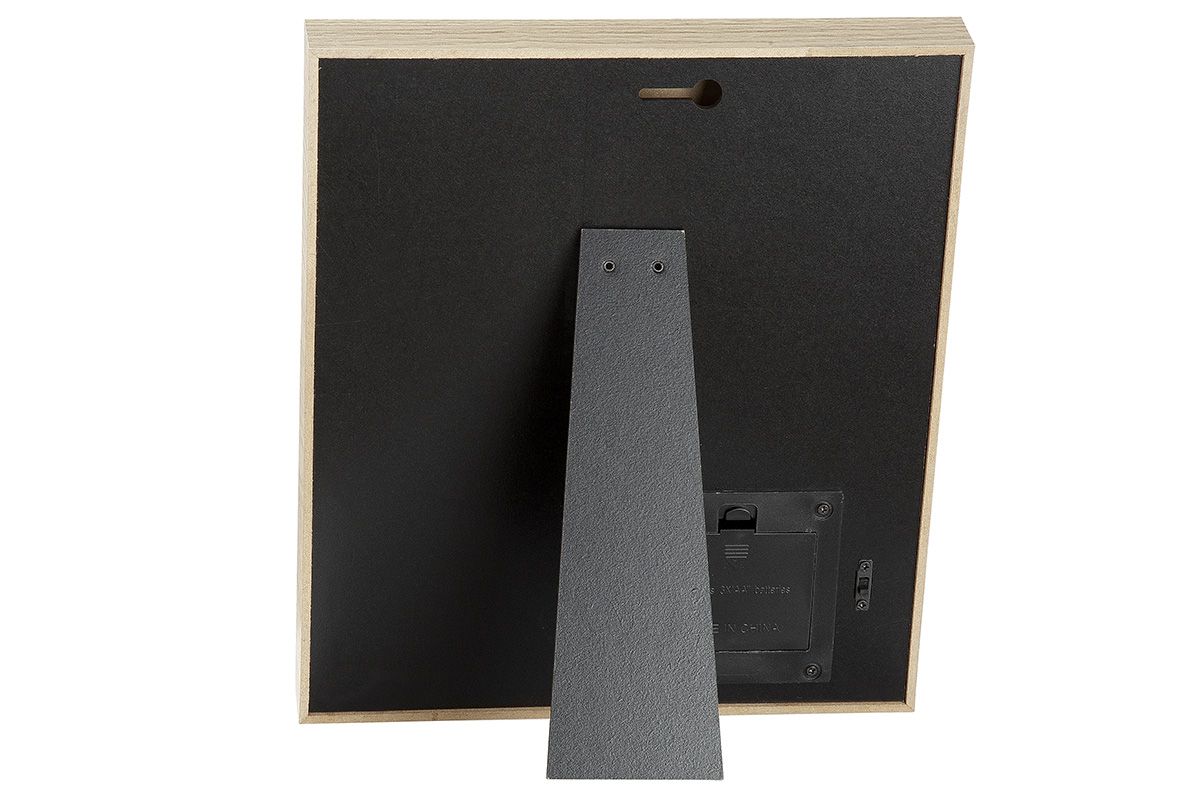 2er Set LED Fotorahmen Casato - Natürlicher Rahmen für Familienbande mit beleuchtetem Schriftzug