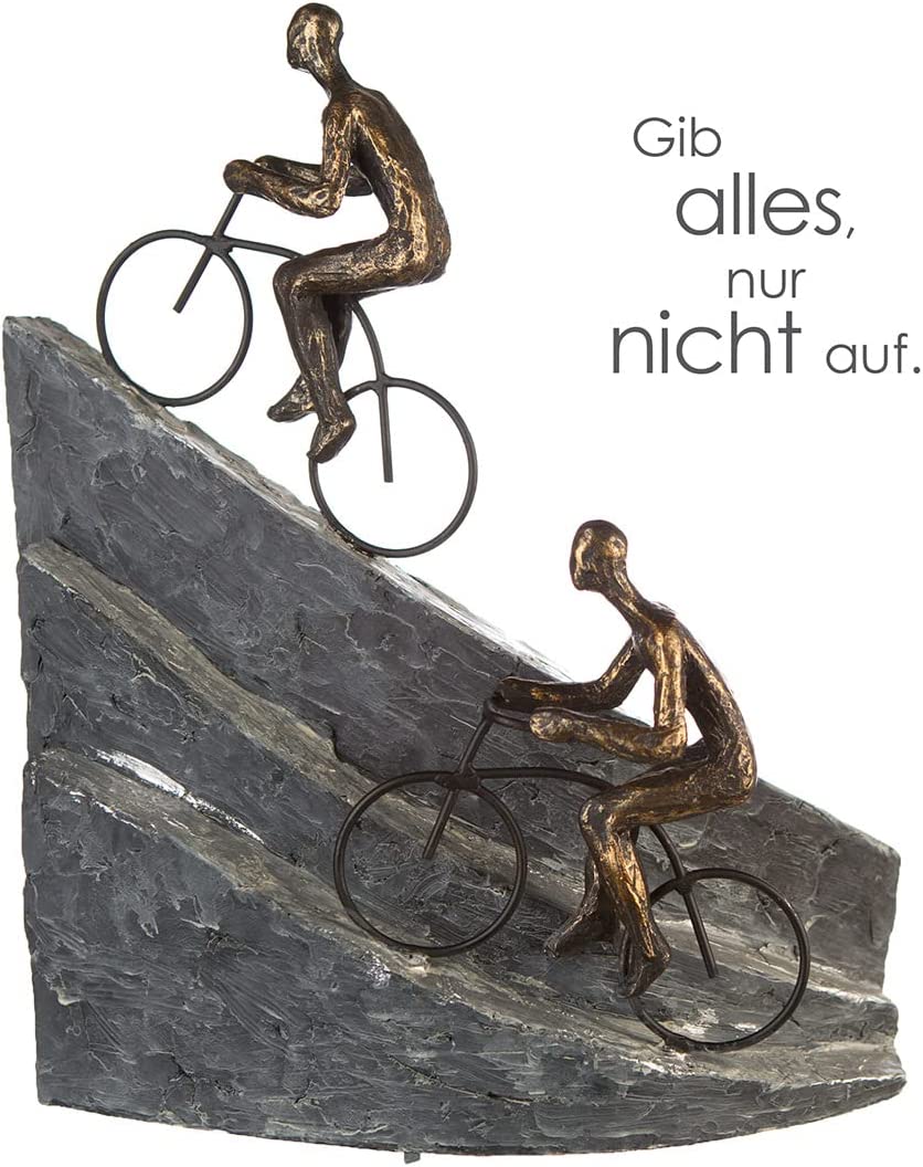 Handgefertigte Biker-Skulptur ZIEL von GILDE – Ein Ausdruck von Leidenschaft und Durchhaltevermögen