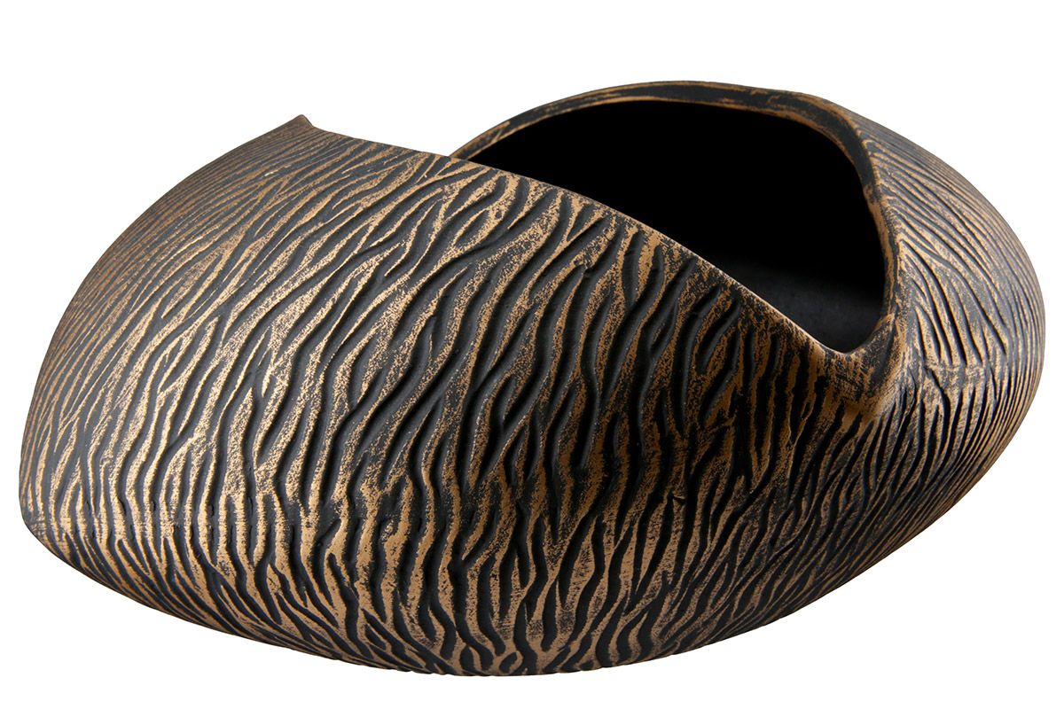 Keramik Deko Schale Pflanzschale Tigre Höhe 12cm