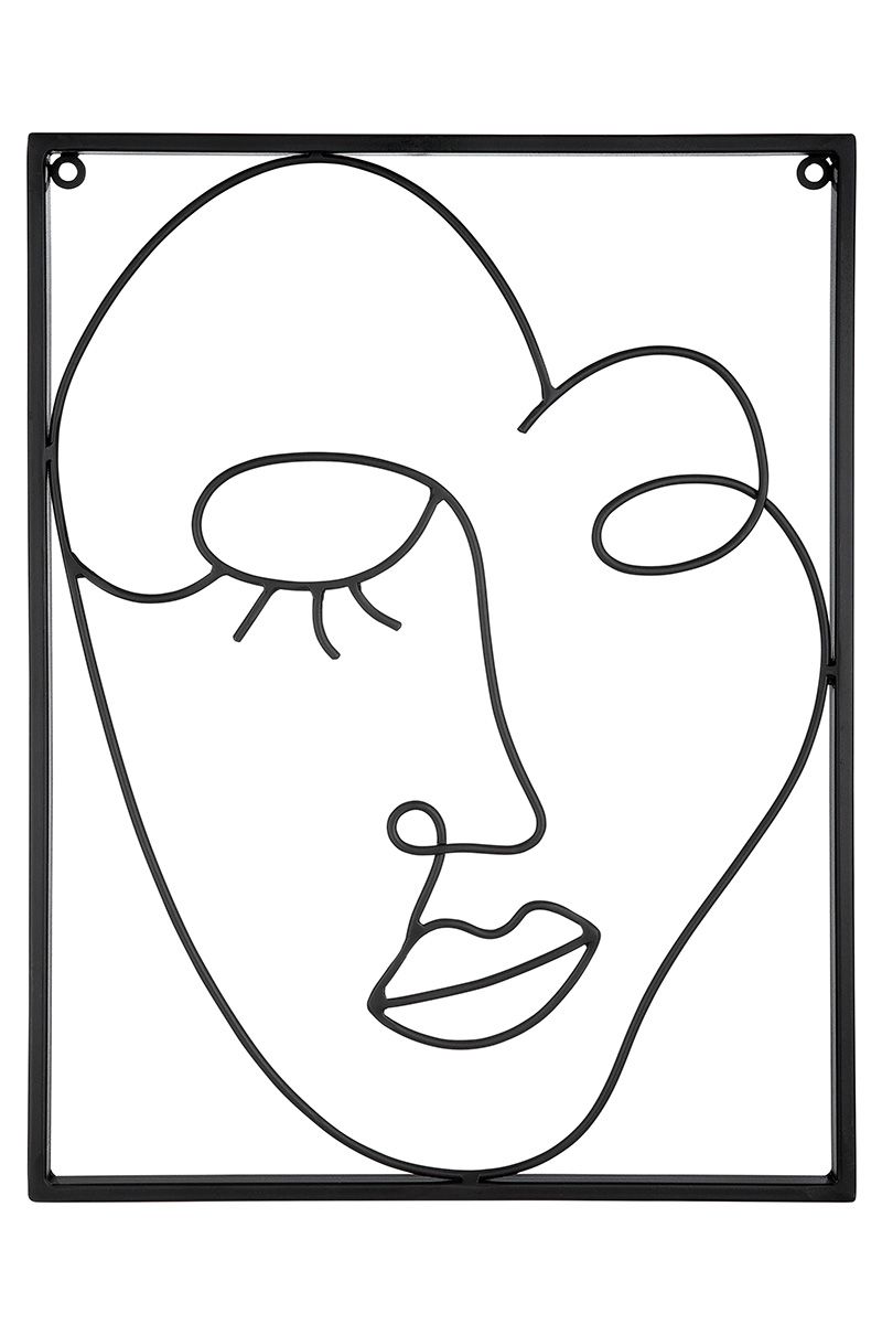 2er Set Metall Wandrelief Visione