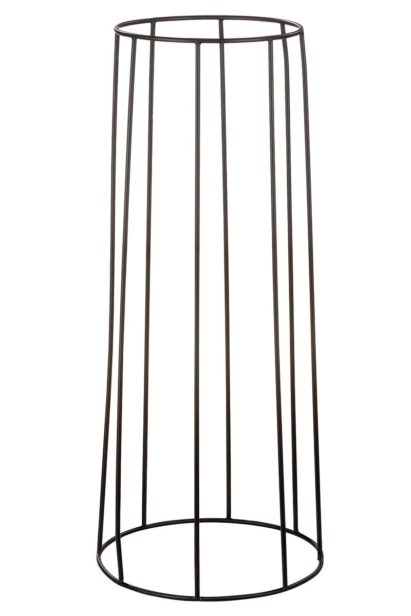 Alu Pflanzsäule Trento goldfarben mit Gestell aus Eisen Höhe 89cm