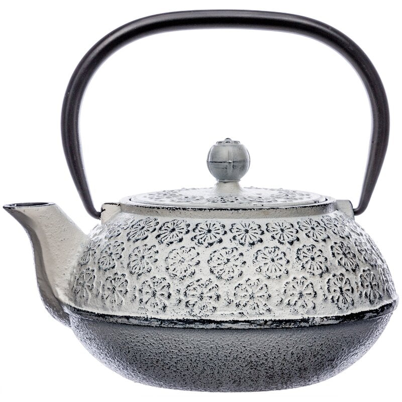 Japanische Gusseisen Teekanne mit Filter Traditionelles Design 1000 ml