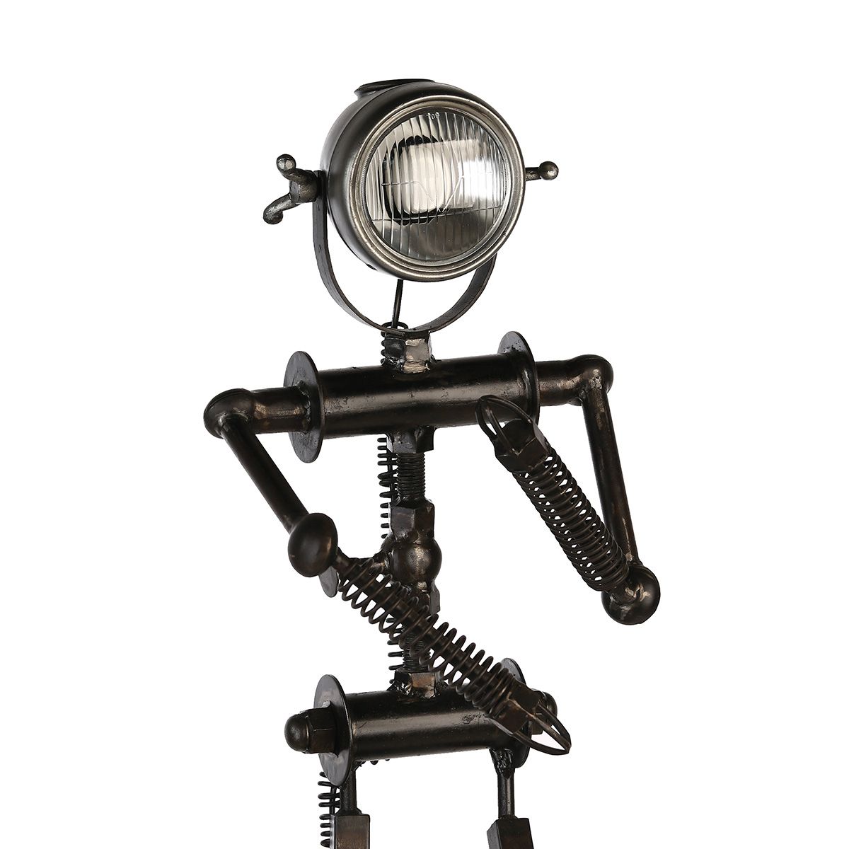 Stehlampe RoboLumen Noir Design Roboter Vintage